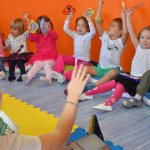 Preschoolers at a logorhythmics lesson